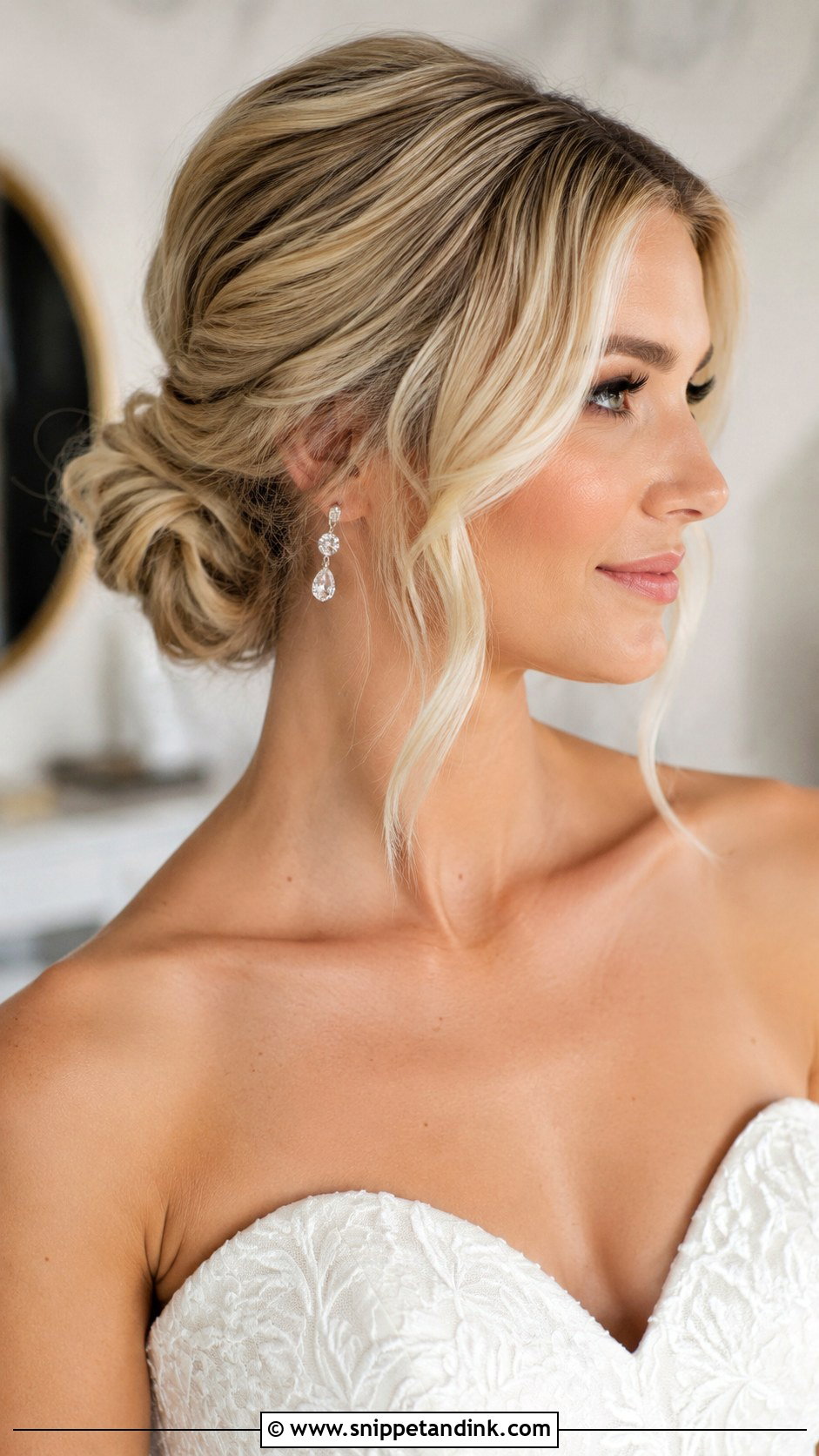 Low Bun Wedding Updo - Snippet and Ink - 20 Easy Wedding Updos for Long Hair