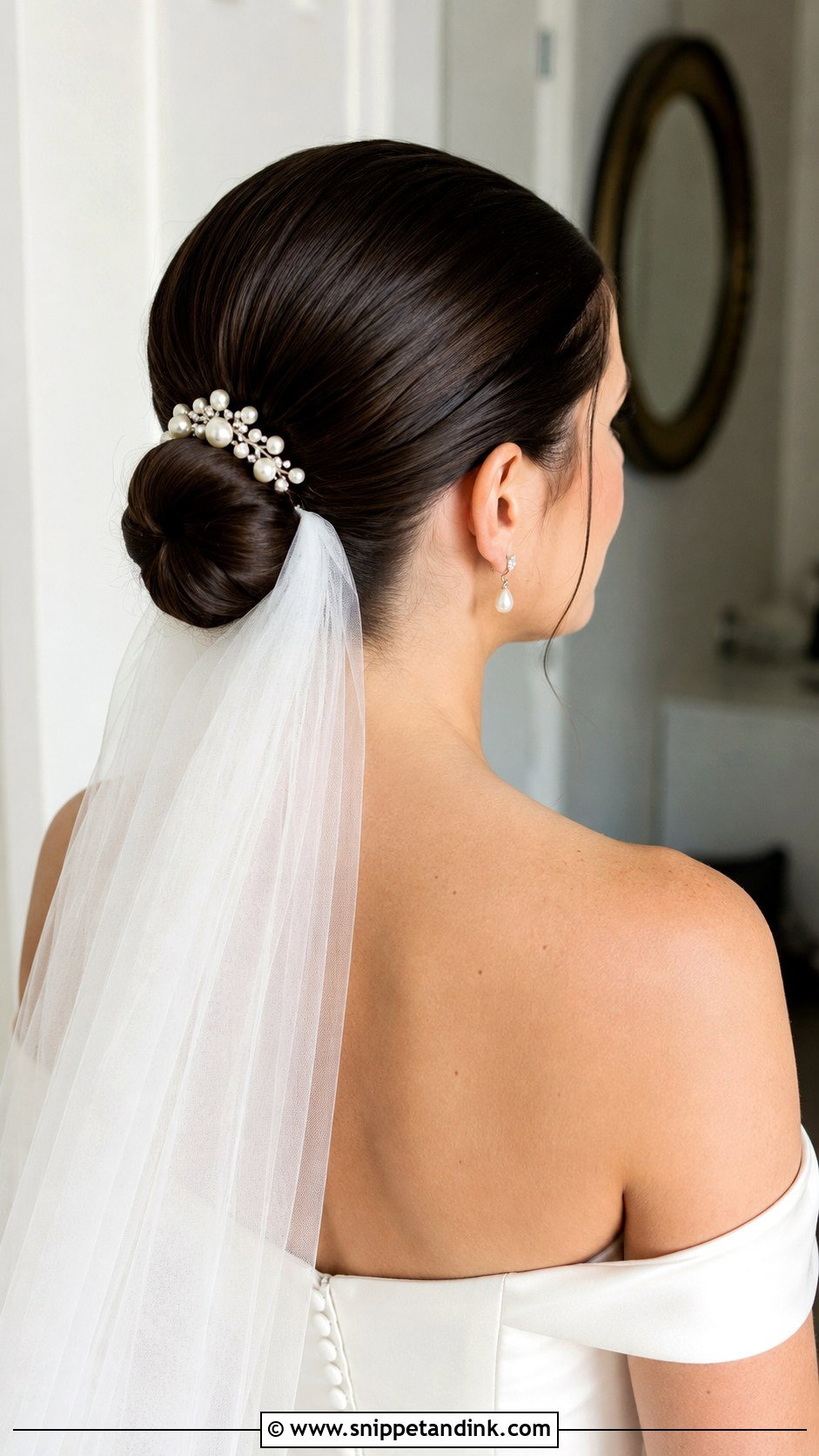 Low Bun Wedding Updo - Snippet and Ink - 20 Hair Styling for Wedding Ideas