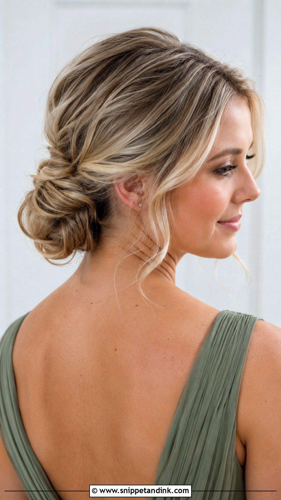 Low Bun Wedding Updo for Long Hair - Snippet and Ink - 20 Wedding Updos for Long Hair Bridesmaid