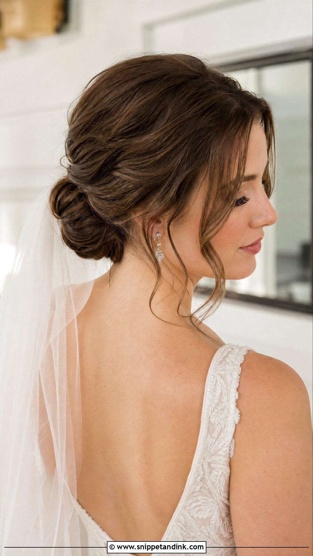 Low Bun Wedding Updo - Snippet and Ink - 15 Classy Wedding Updo Ideas