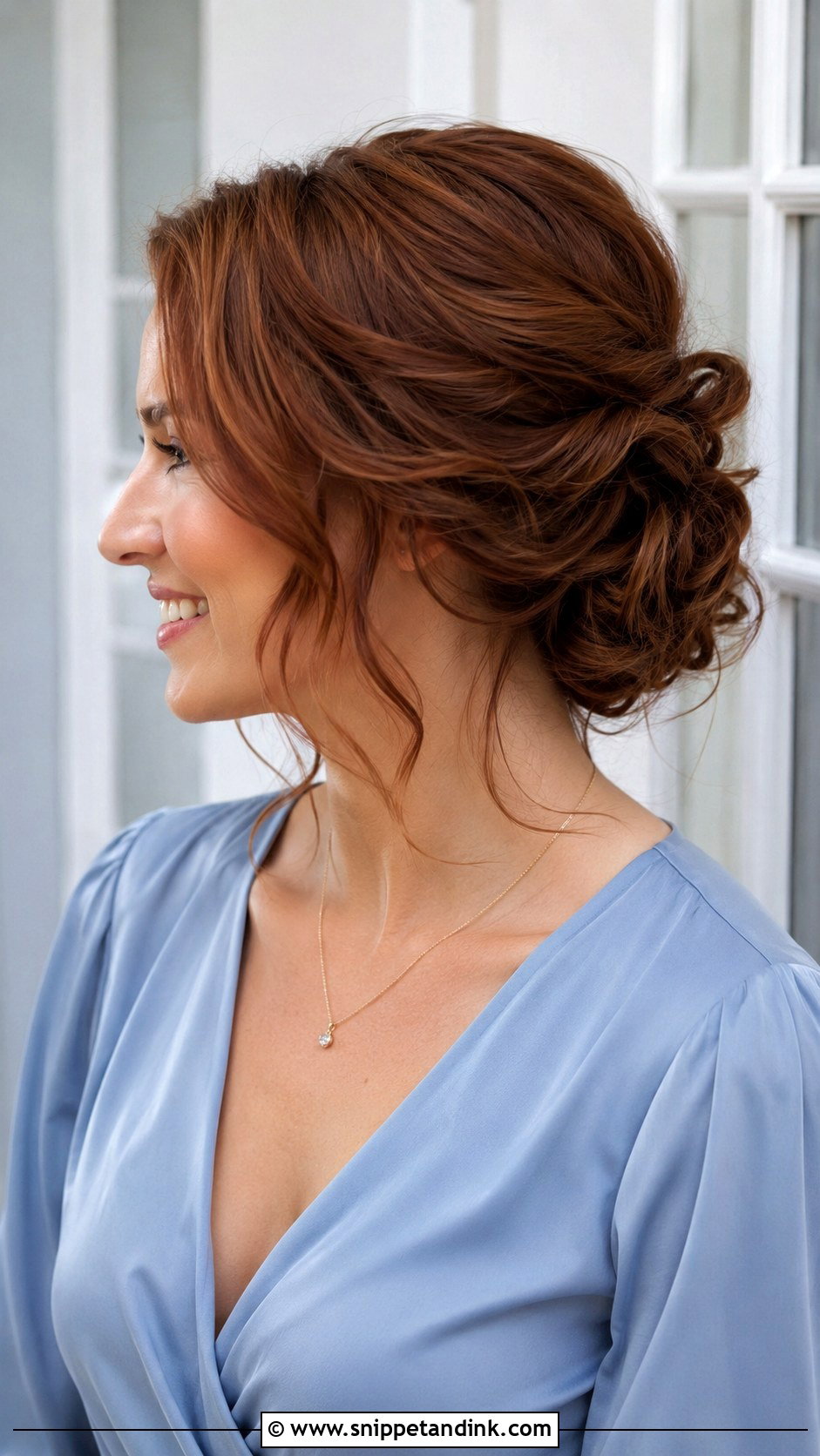 Low Bun With Curls For Wedding Guest - Snippet and Ink - 20 Curls for Wedding Guest