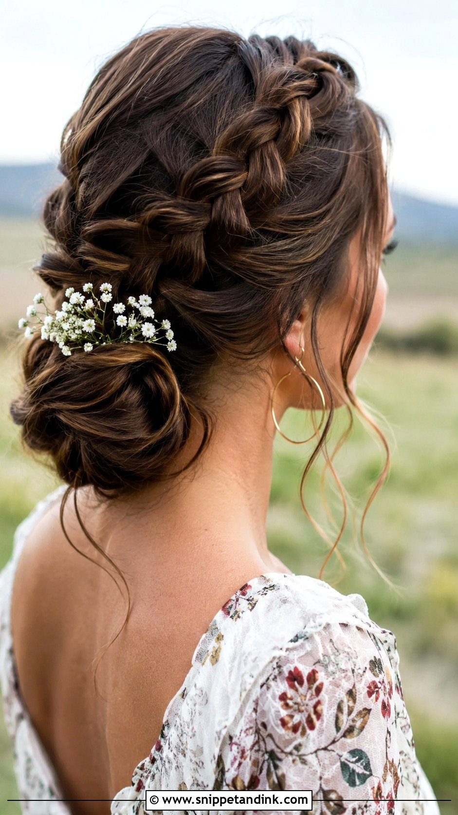 Low Bun With Dutch Braid - Snippet and Ink - 20 Wedding Guest Bun Hairstyles