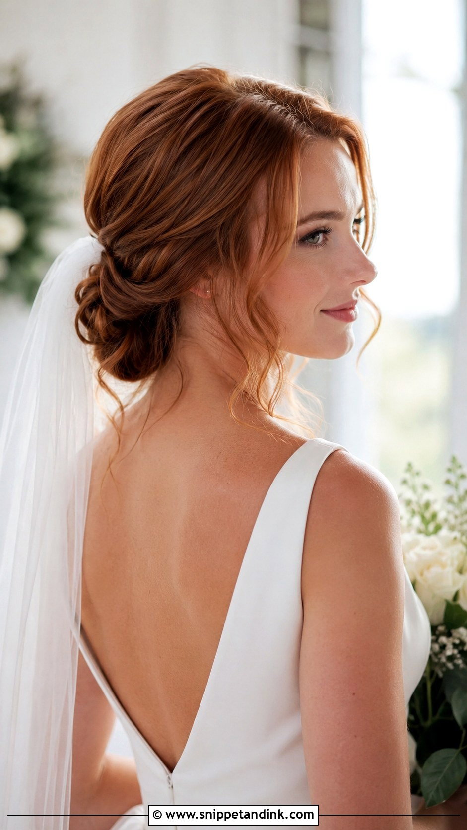 Low Bun With Face Framing Pieces - Snippet and Ink - 30 Hair for Wedding Ideas