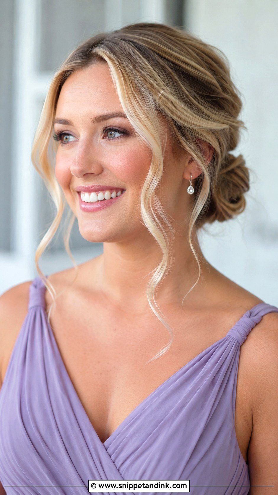 Low Bun With Face Framing Pieces - Snippet and Ink - 20 Bridesmaid Low Bun Hairstyles