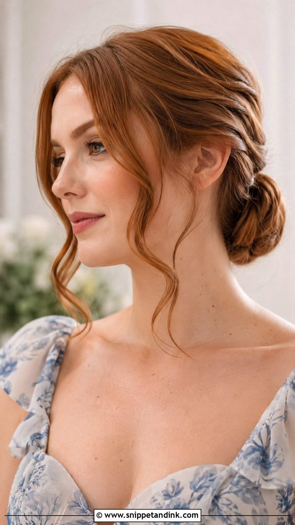 Low Bun With Face Framing Pieces for Wedding Guest - Snippet and Ink - 30 Easy Hairstyles for Wedding Guest