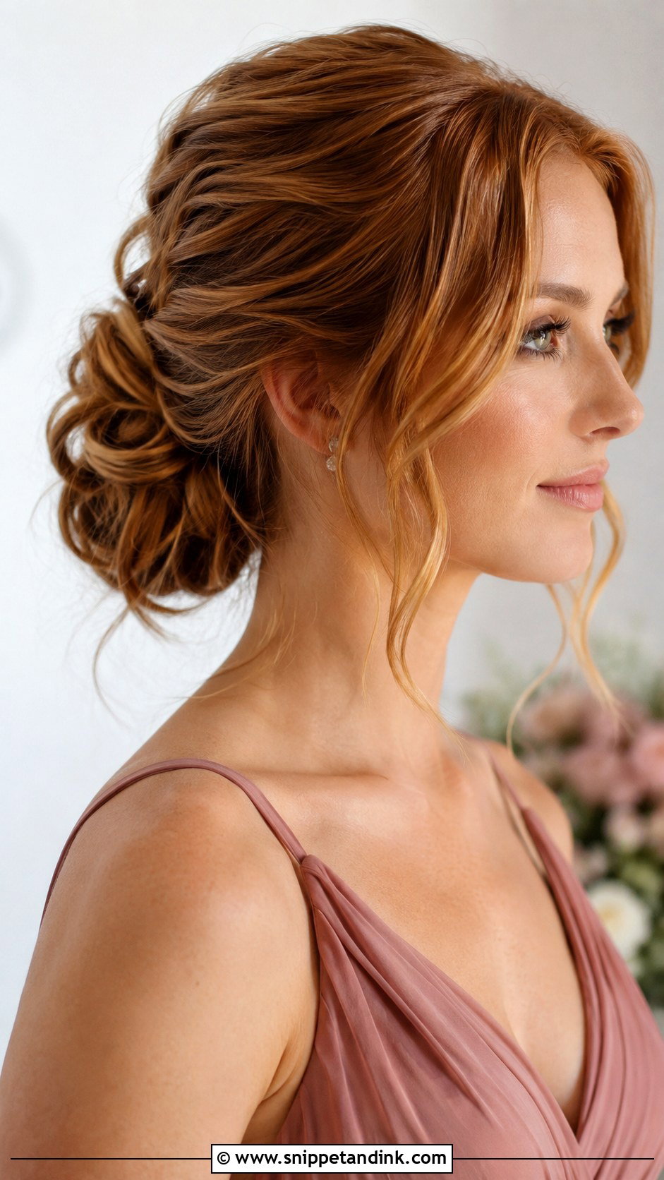 Low Bun With Face Framing Wedding Updo for Long Hair - Snippet and Ink - 20 Wedding Updos for Long Hair Bridesmaid