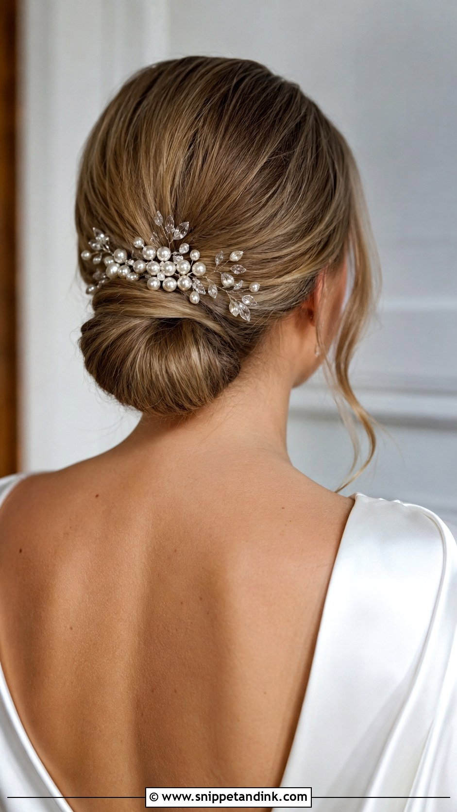 Low Bun With Hair Accessories - Snippet and Ink - 20 Traditional Bridal Hairstyles
