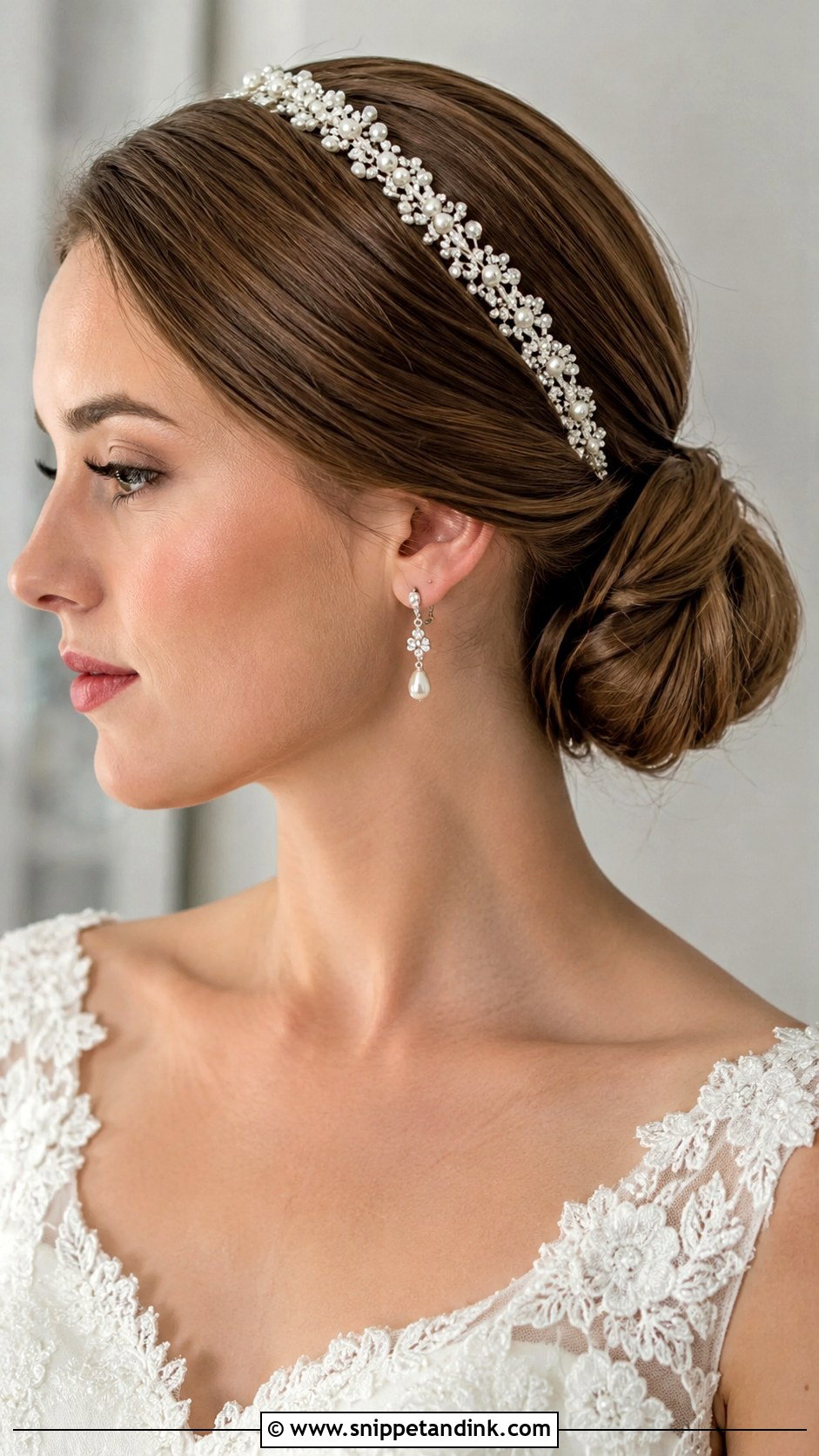 Low Bun With Headband - Snippet and Ink - 25 Low Bun Hairstyles Wedding