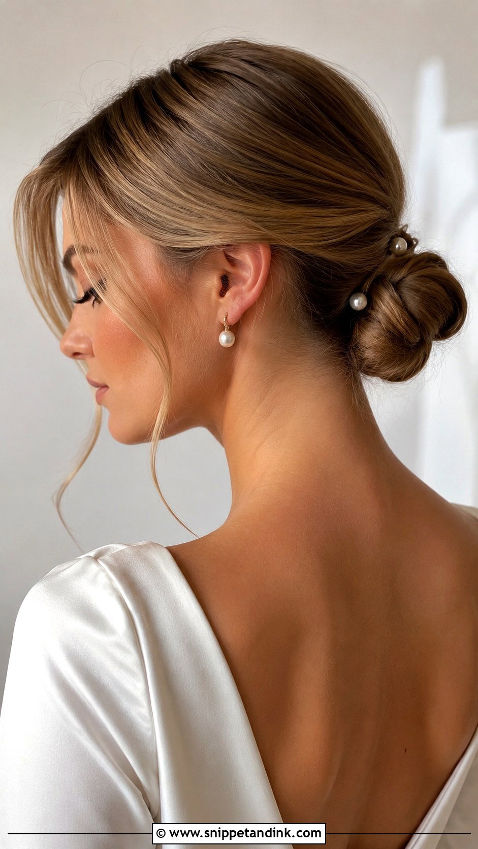 Low Bun With Pearl Accessories - Snippet and Ink - 20 Cute Birthday Hairstyle Ideas