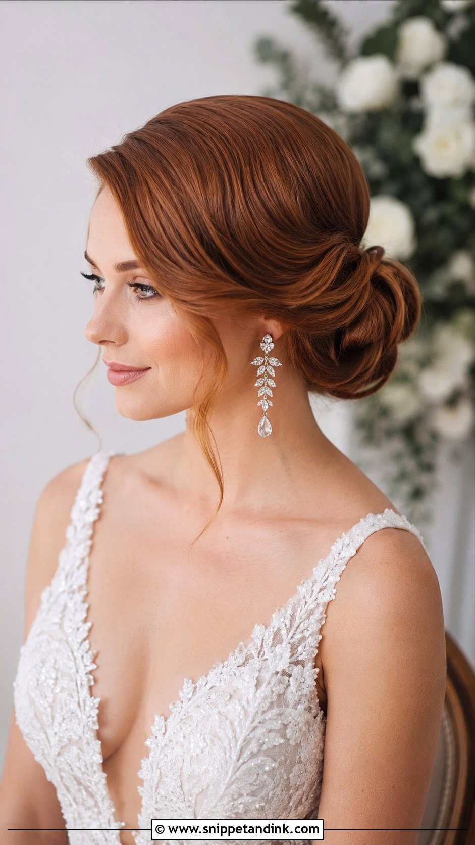Low Bun With Side Part - Snippet and Ink - 25 Low Bun Hairstyles Wedding