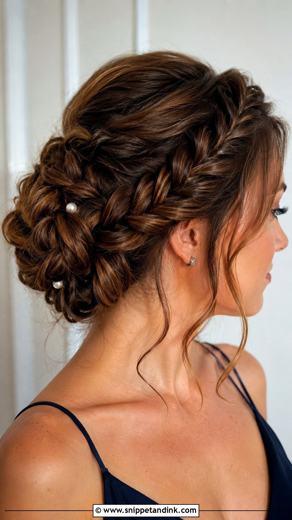 Low Bun With Twisted Sides - Snippet and Ink - 25 Wedding Guest Hair Ideas