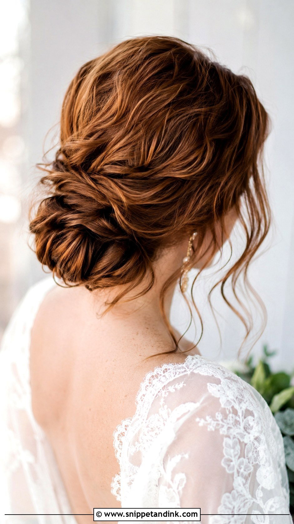 Low Bun for Bob Length Hair - Snippet and Ink - 25 Wedding Hair Ideas for Short Hair