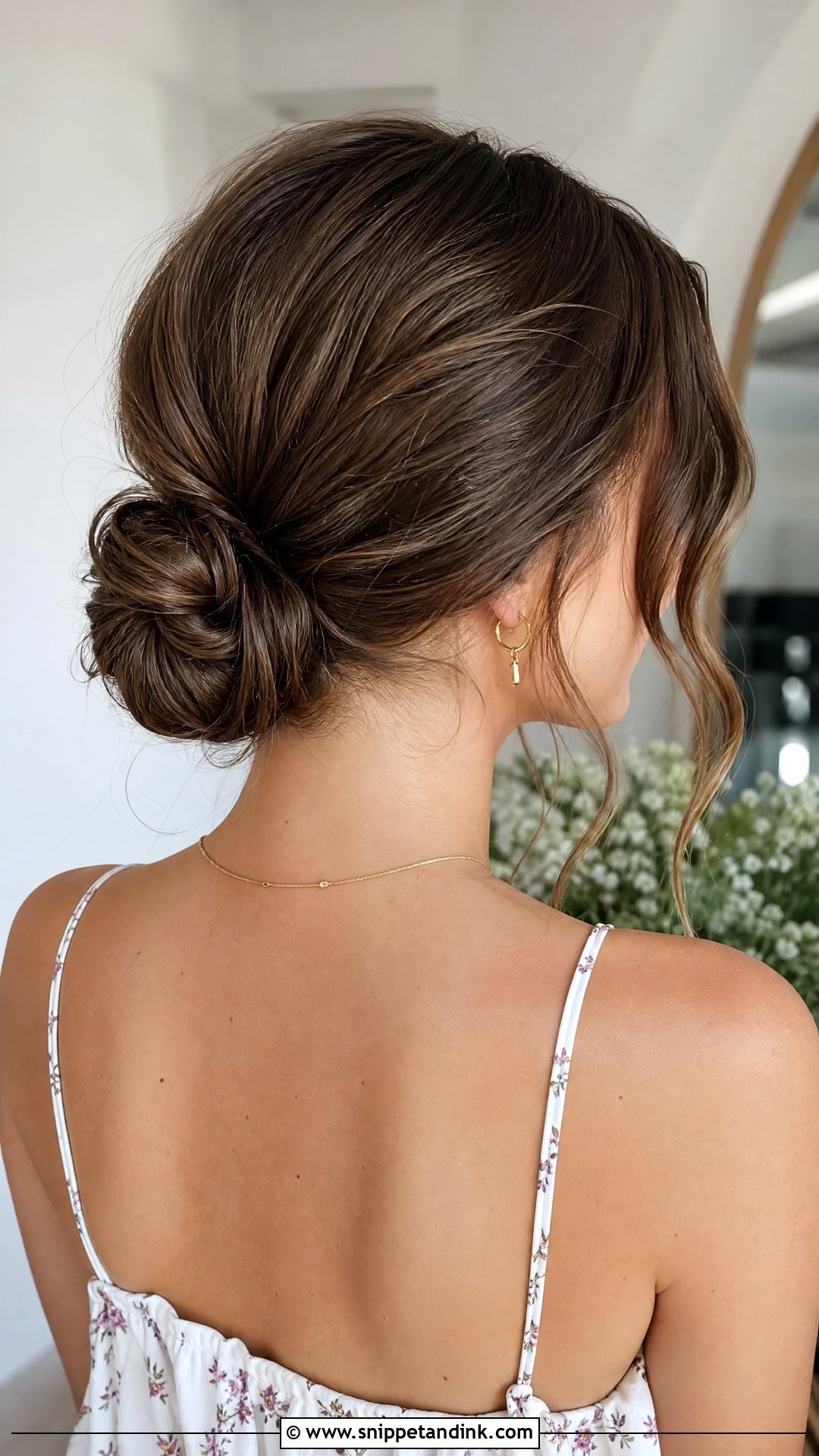 Low Bun for Summer Weddings - Snippet and Ink - 20 Summer Wedding Hairstyles for Guests