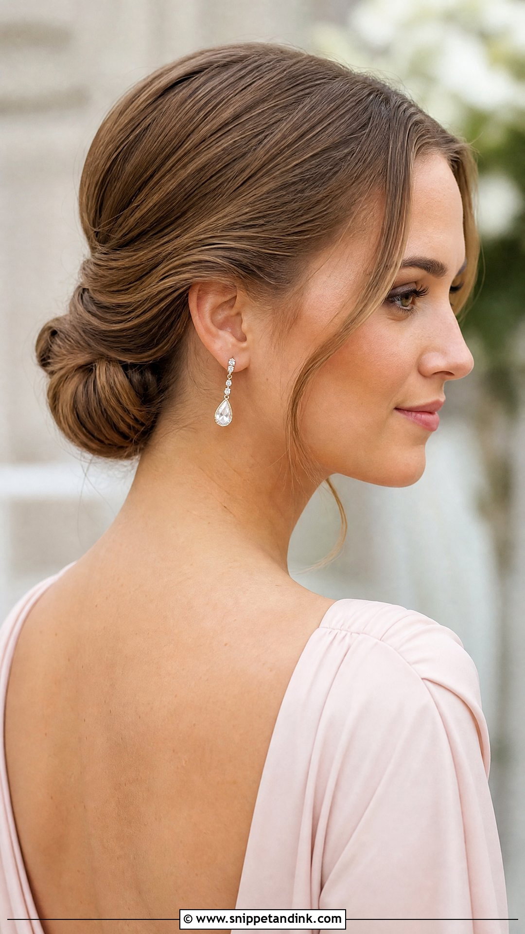 Low Bun for Wedding Guest - Snippet and Ink - 30 Easy Hairstyles for Wedding Guest
