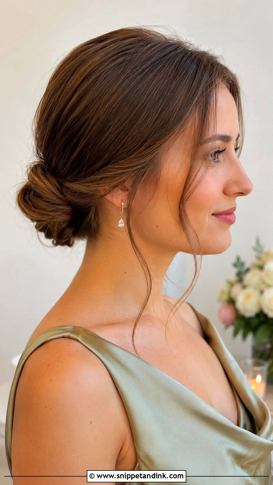 Low Bun for a Wedding Guest - Snippet and Ink - 25 Hairstyles for a Wedding Guest