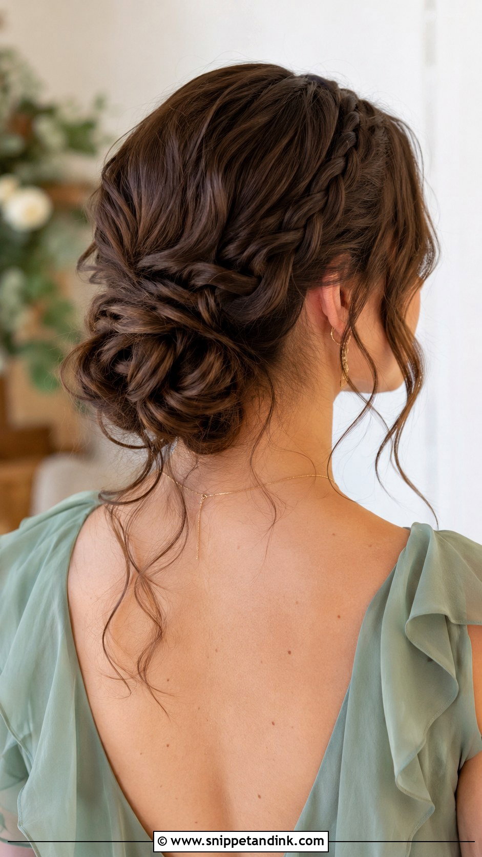 Low Bun with Side Braid Detail - Snippet and Ink - 25 Mother of the Groom Hairstyles Over 50