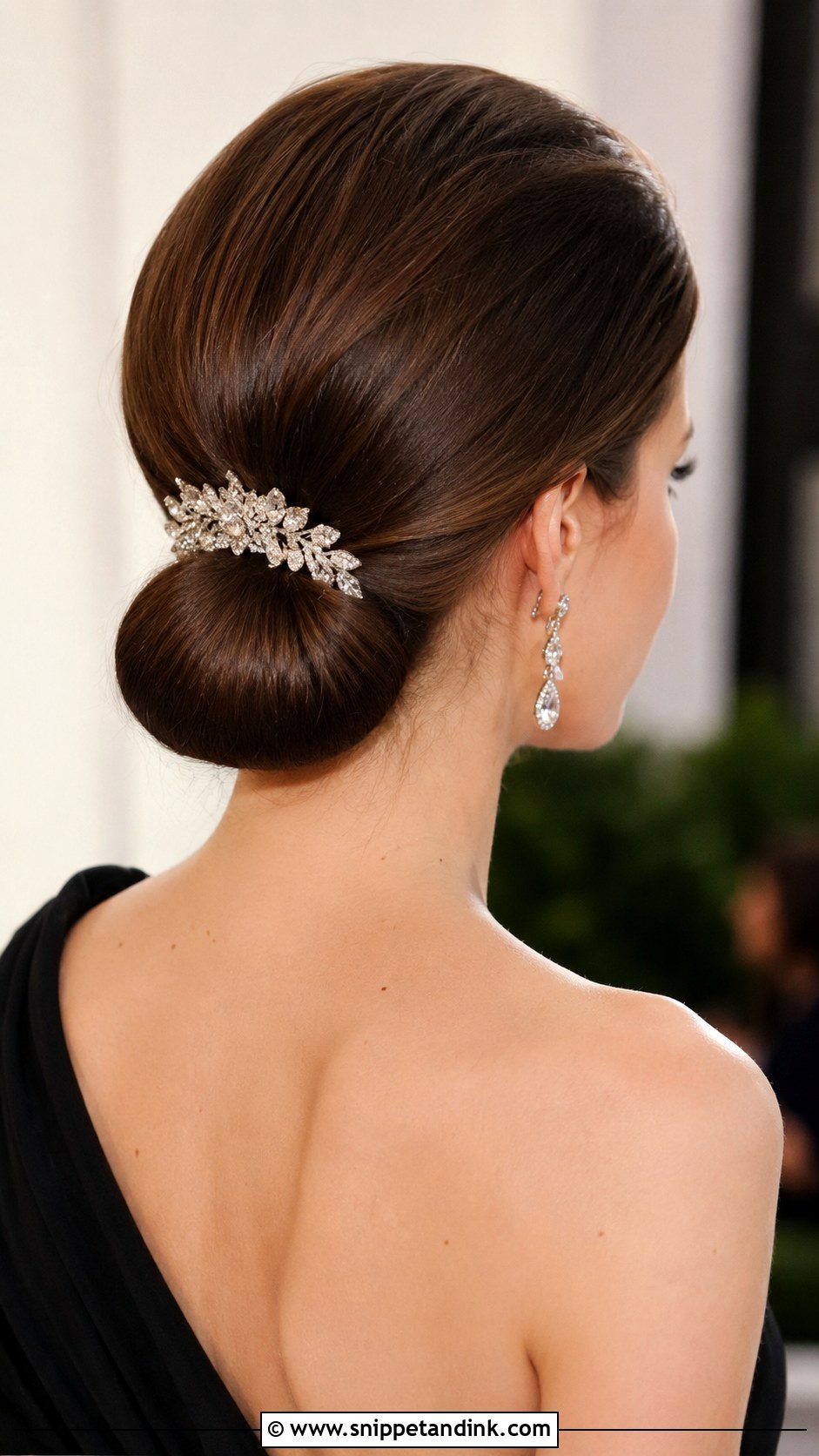 Low Chignon - Snippet and Ink - 25 Simple Hairstyles for Wedding Guest