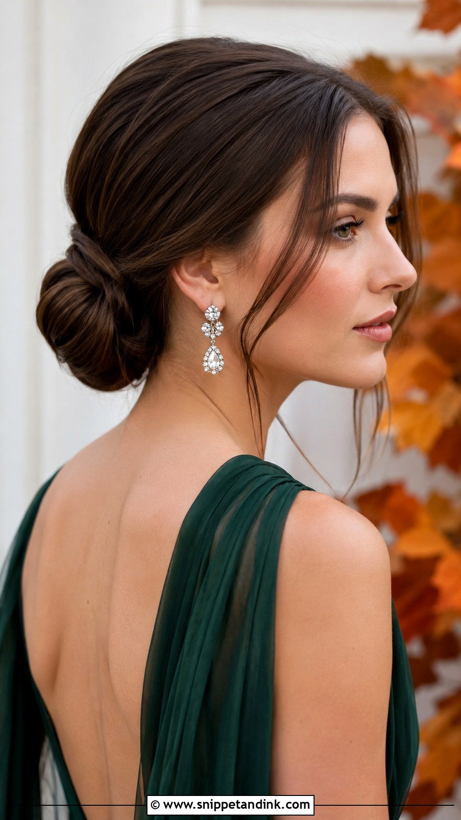Low Chignon - Snippet and Ink - 20 Cute Hairstyles for a Wedding Guest