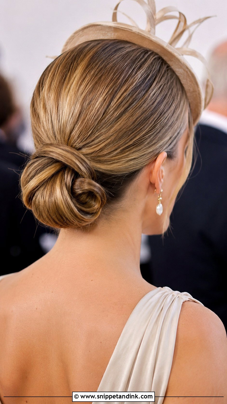 Low Chignon - Snippet and Ink - 25 Easy Wedding Guest Hair Ideas