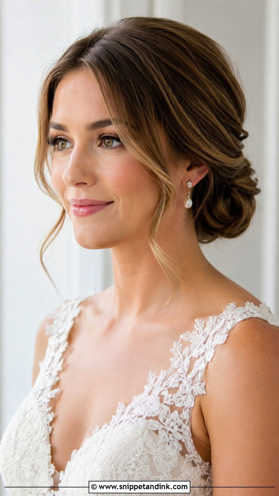 Low Chignon Bridal Updo - Snippet and Ink - 25 Bridal Updo Hairstyles
