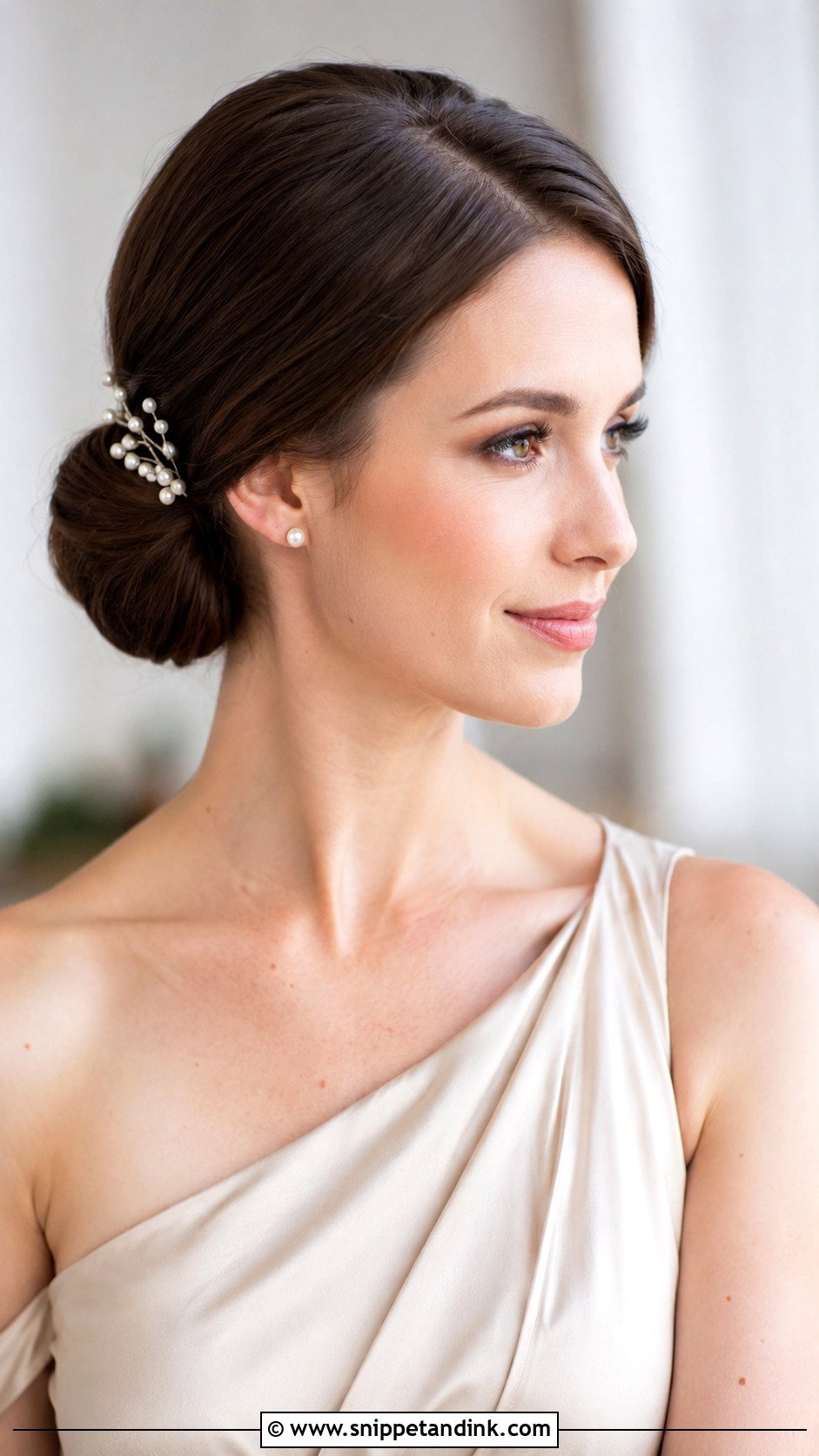 Low Chignon Bridesmaid Hair - Snippet and Ink - 20 Hair Ideas for Bridesmaids