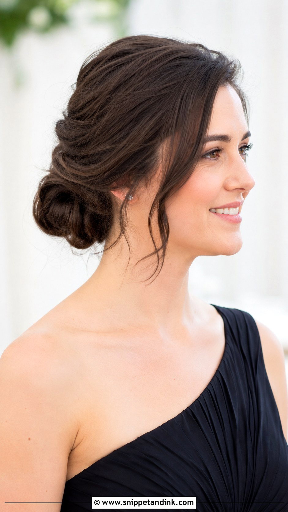 Low Chignon Bridesmaid Hair Medium Length - Snippet and Ink - 20 Bridesmaid Hair Styles Medium Length