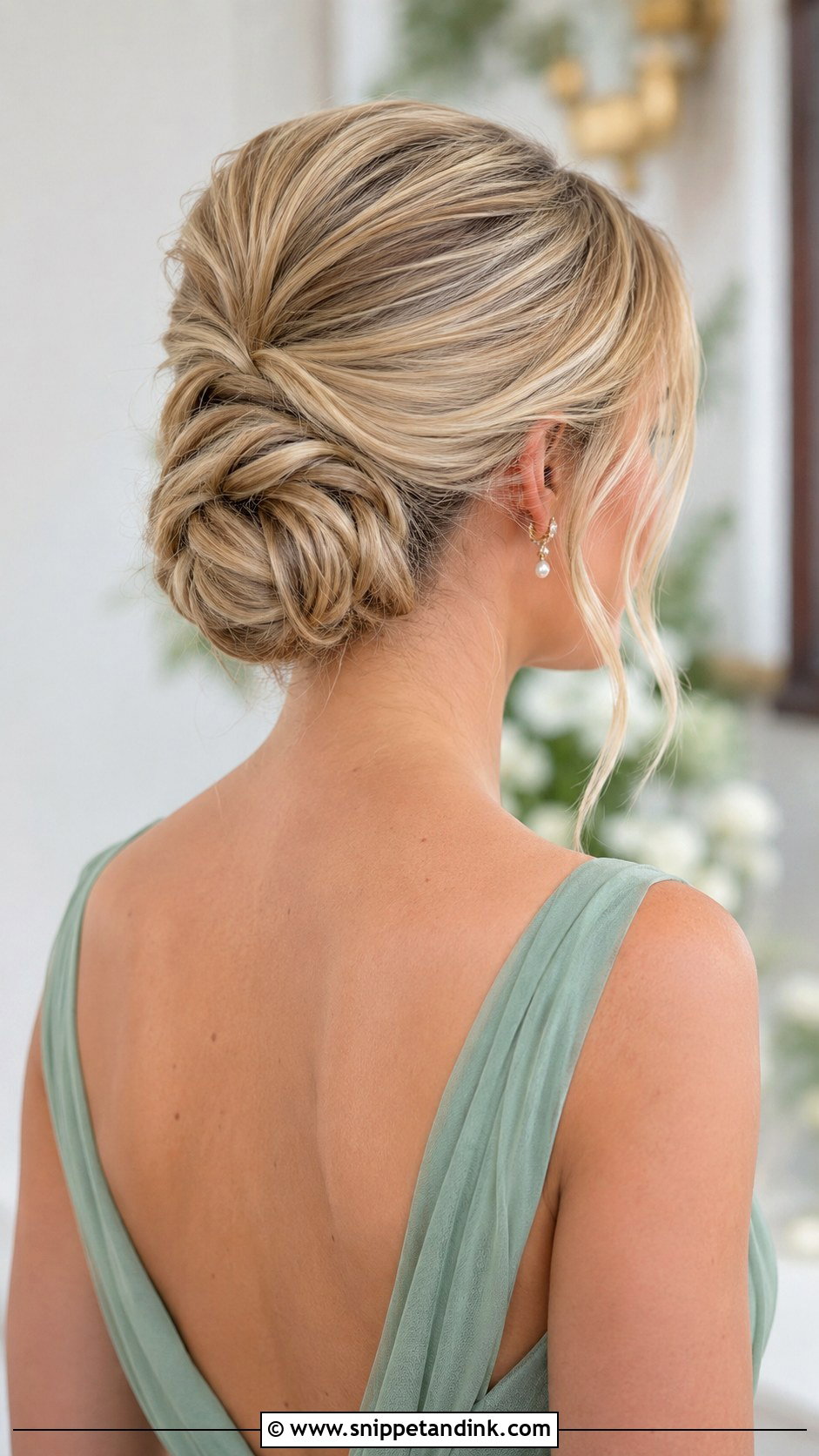 Low Chignon Bridesmaid Hairstyle For Fine Hair - Snippet and Ink - 20 Bridesmaid Hairstyles for Fine Hair