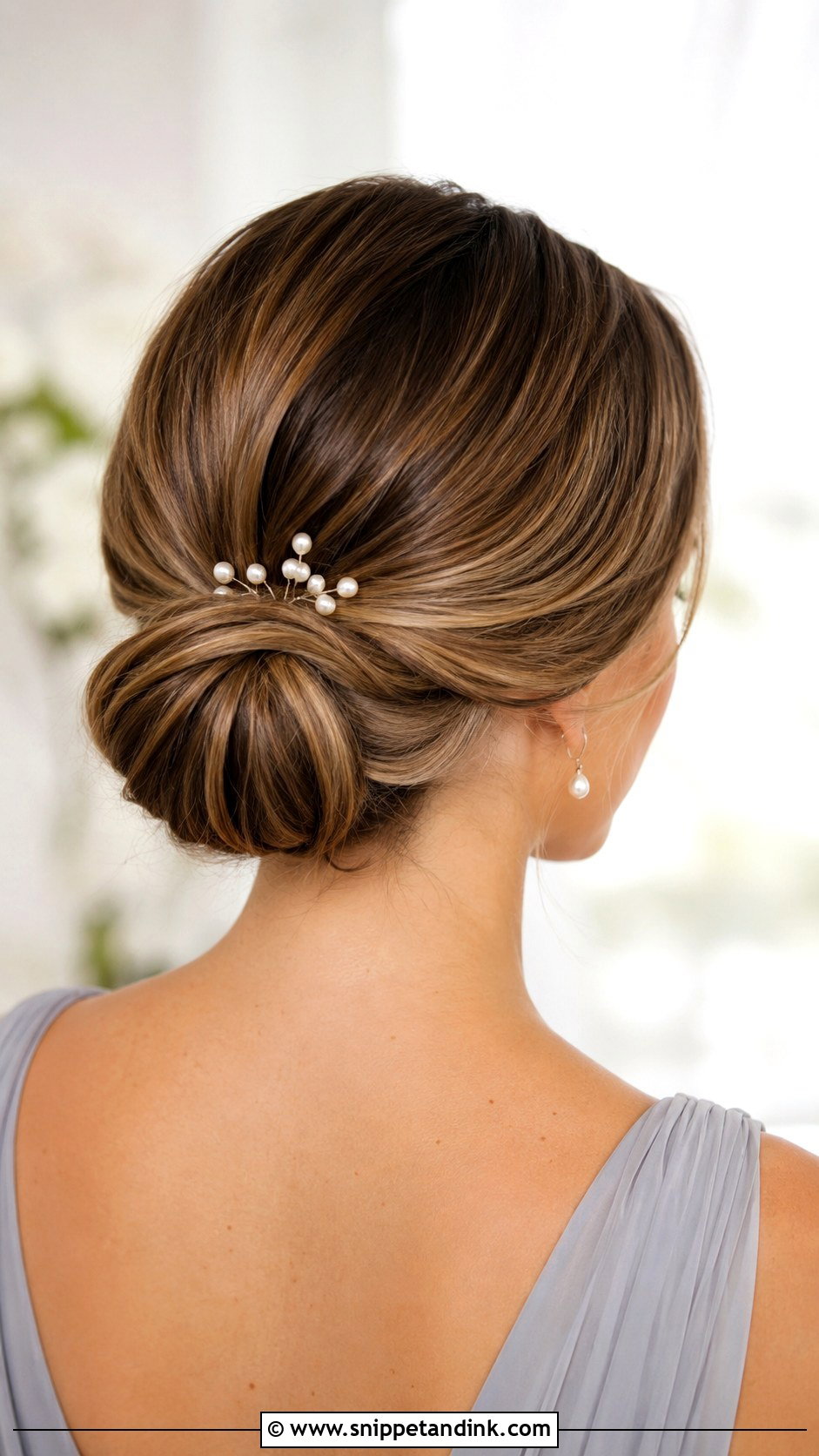 Low Chignon Bridesmaid Hairstyle - Snippet and Ink - 20 Cute Wedding Hairstyles Bridesmaid