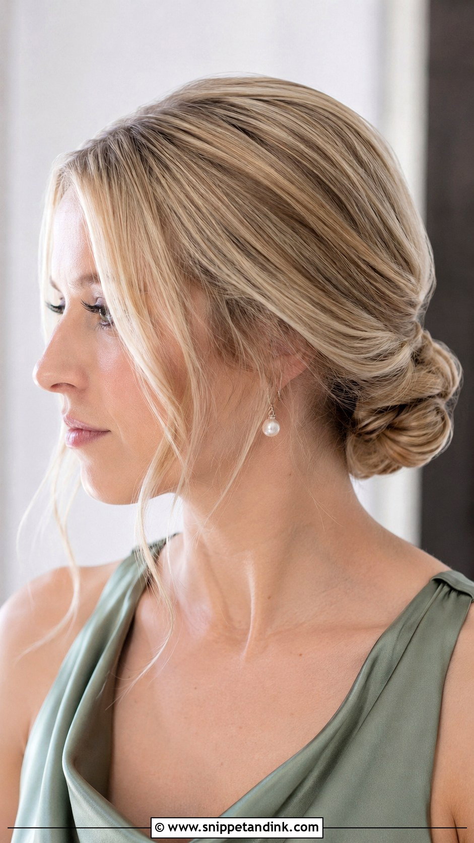 Low Chignon Bridesmaid Updo - Snippet and Ink - 20 Wedding Hairstyles for Bridesmaids Updo