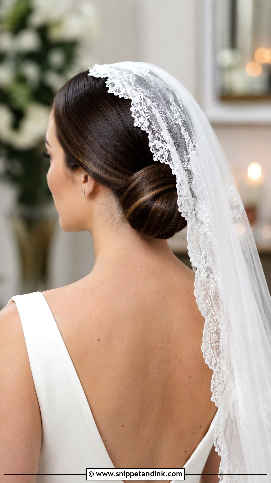 Low Chignon Bun - Snippet and Ink - 30 Bridal Hair Buns