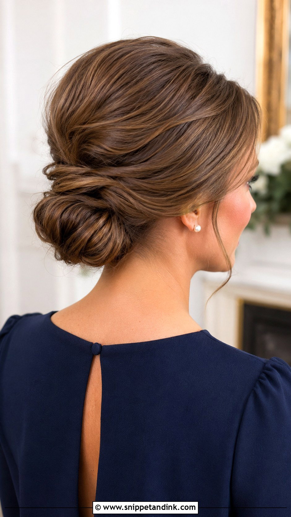 Low Chignon Bun For Wedding Guest - Snippet and Ink - 15 Hair Bun for Wedding Guest Ideas