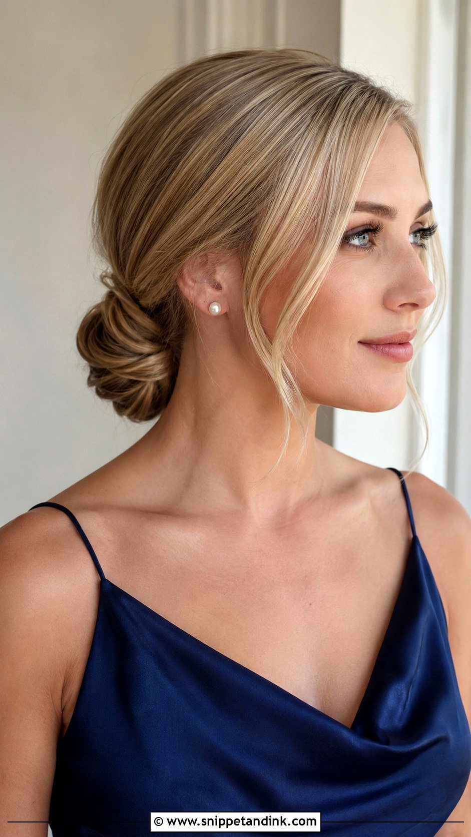 Low Chignon For Winter Wedding Guest - Snippet and Ink - 15 Winter Wedding Guest Hairstyles