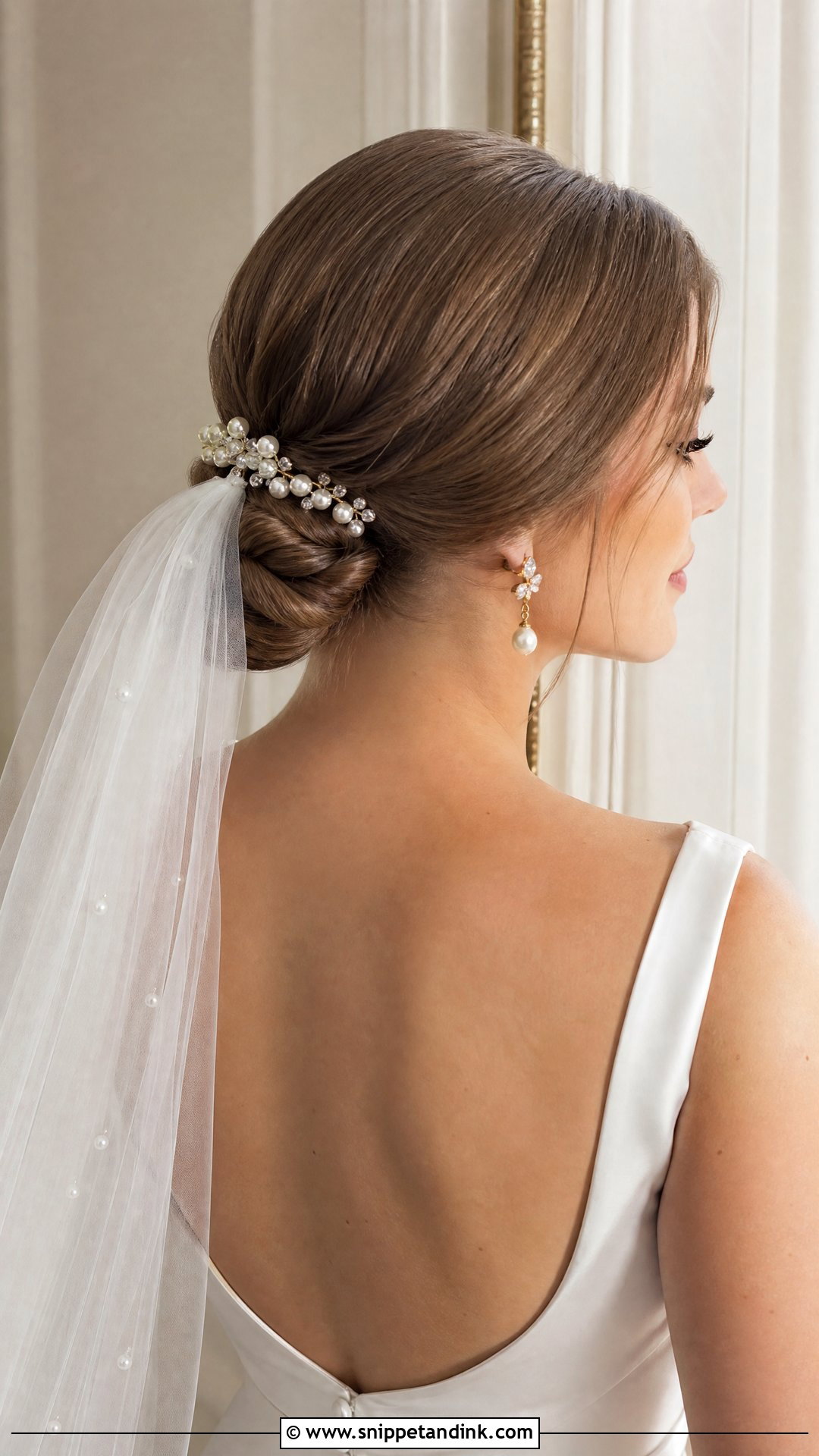 Low Chignon Summer Bridal Hair - Snippet and Ink - 20 Summer Bridal Hair Ideas