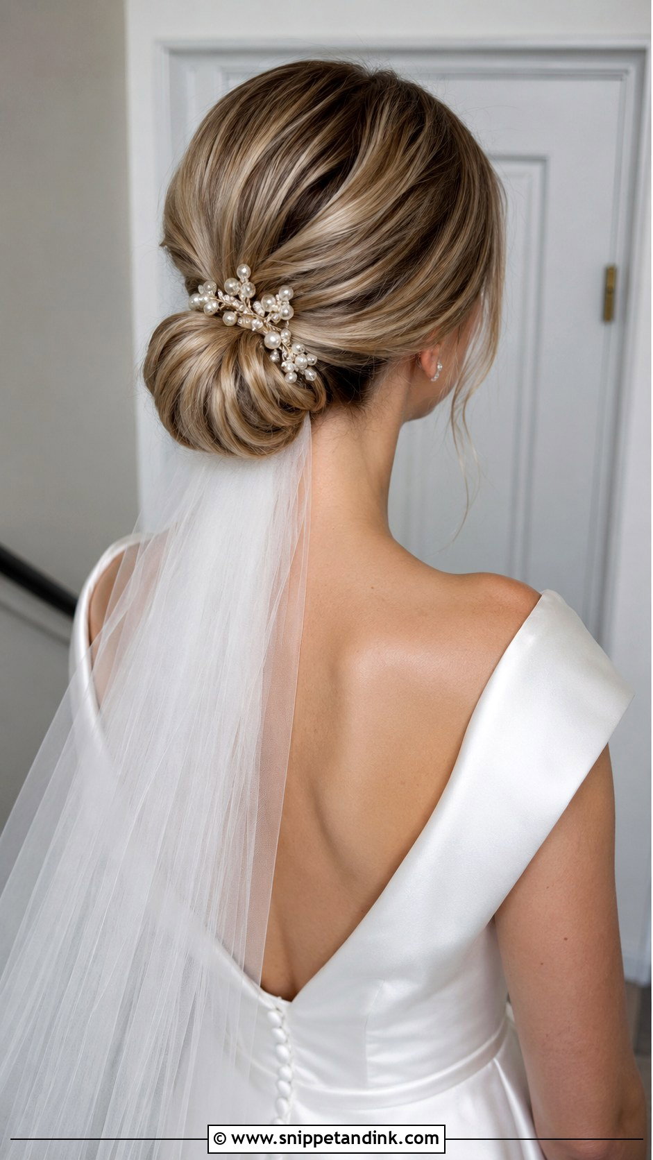 Low Chignon Updo - Snippet and Ink - 20 Quick Easy Updos for Short Hair Shoulder Length Wedding Hairstyles