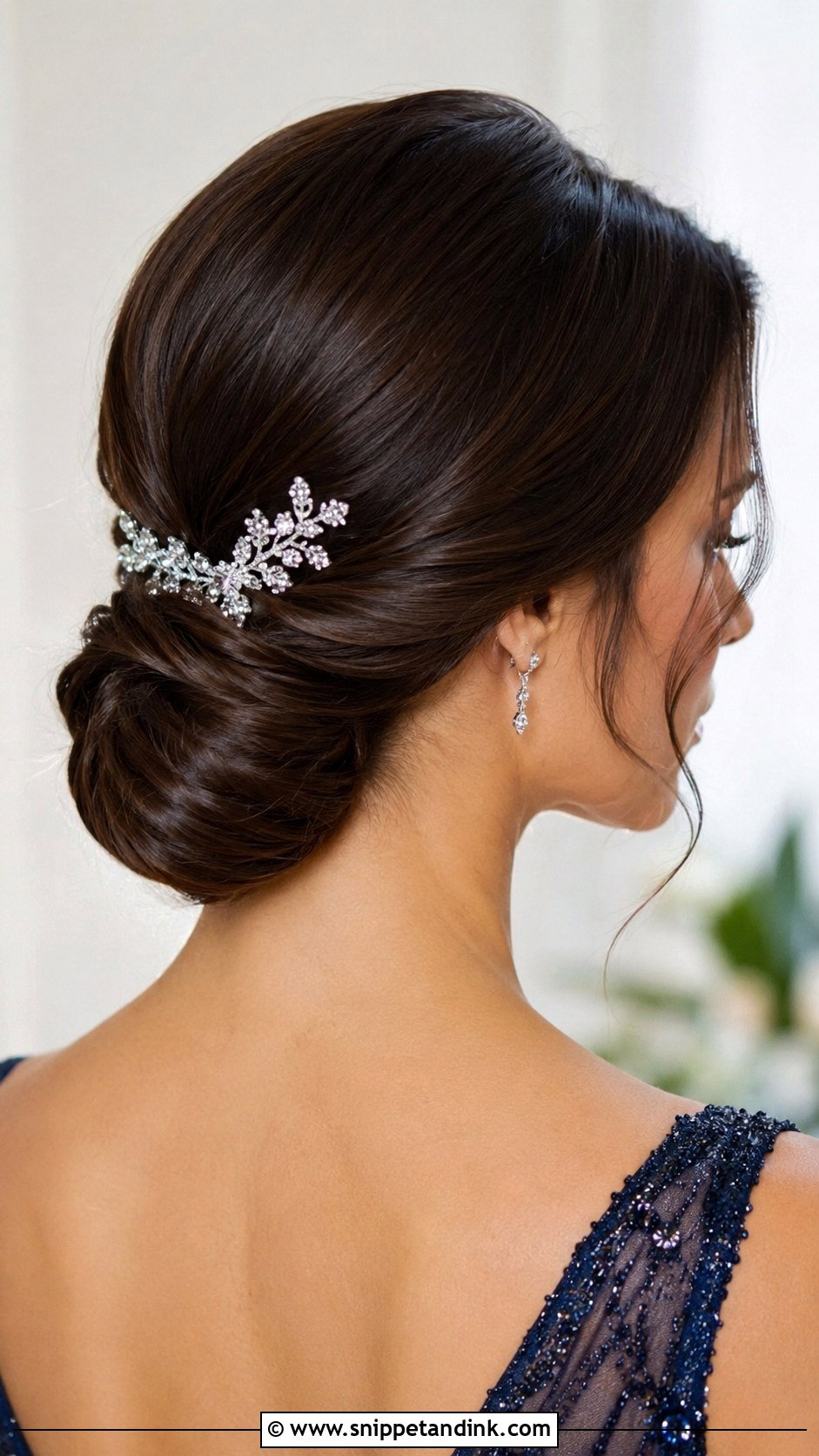 Low Chignon Updo - Snippet and Ink - 25 Easy Medium Wedding Guest Hairstyles