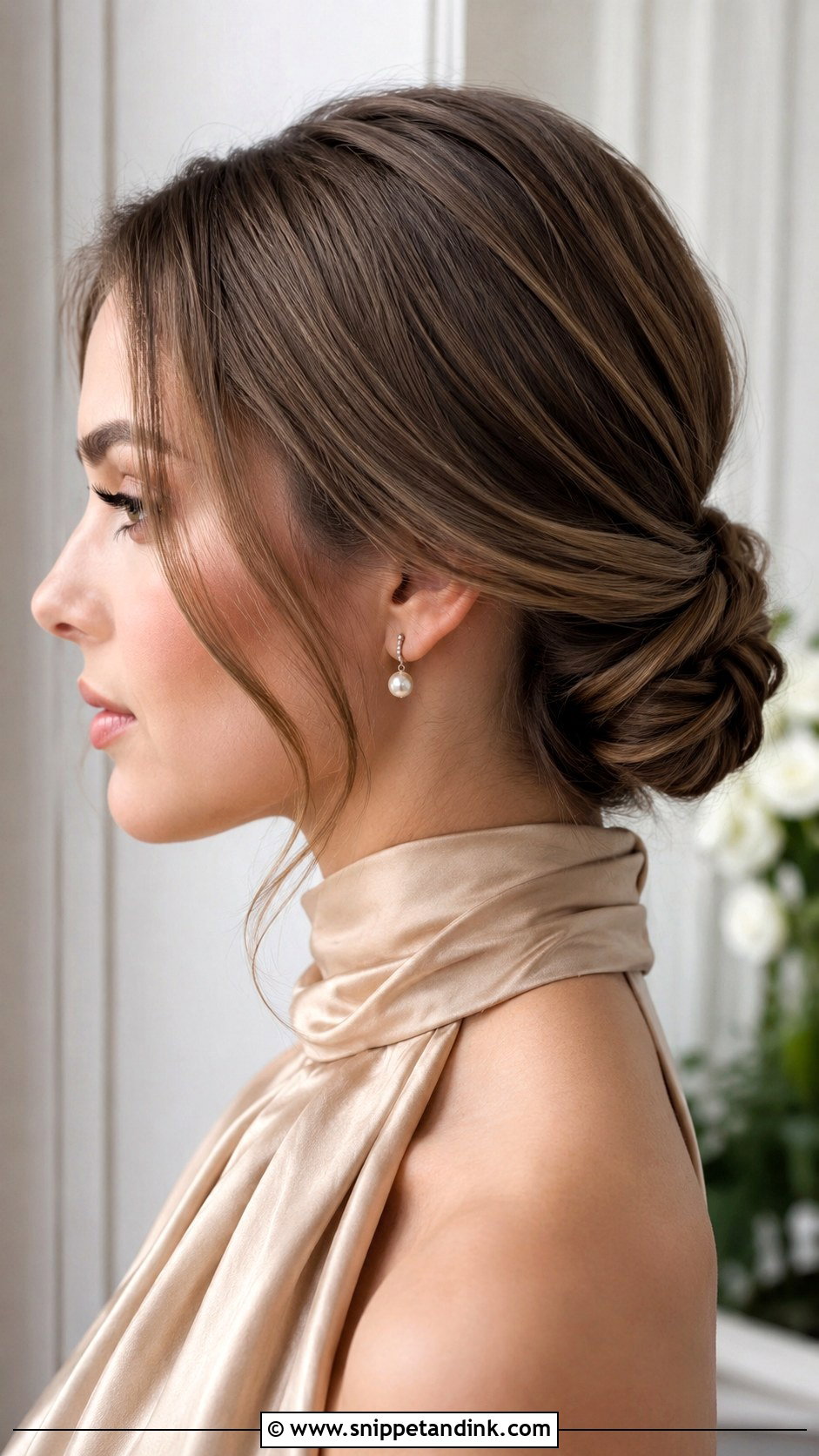 Low Chignon Updo - Snippet and Ink - 25 Mom Hairstyles for Wedding