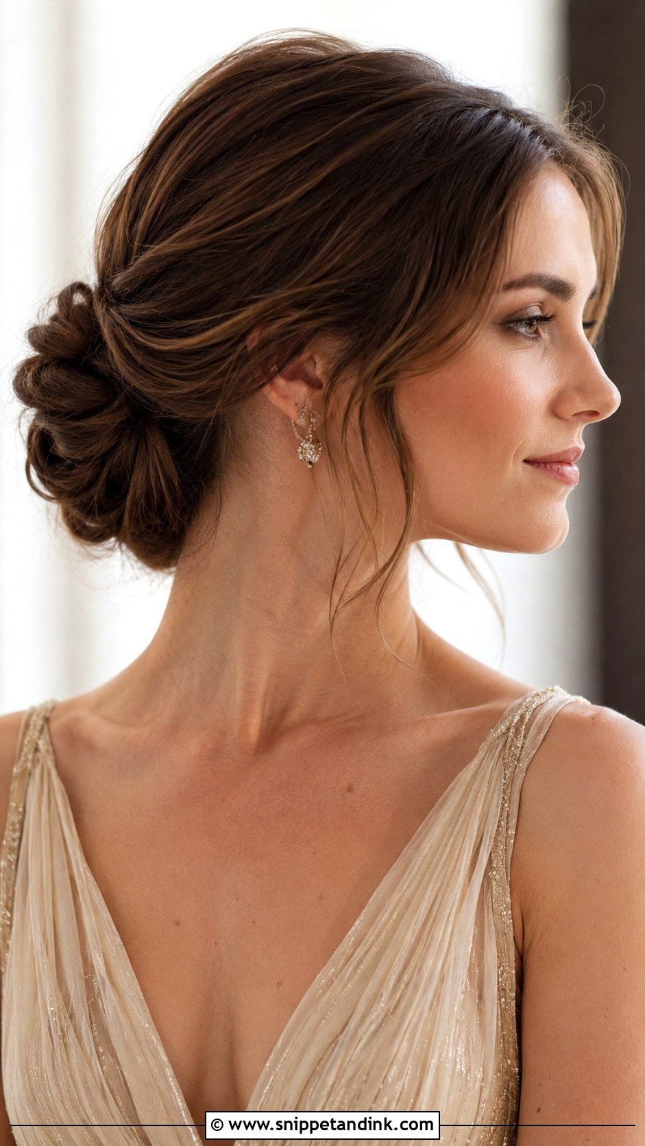 Low Chignon Updo - Snippet and Ink - 25 Mother of the Bride Updos