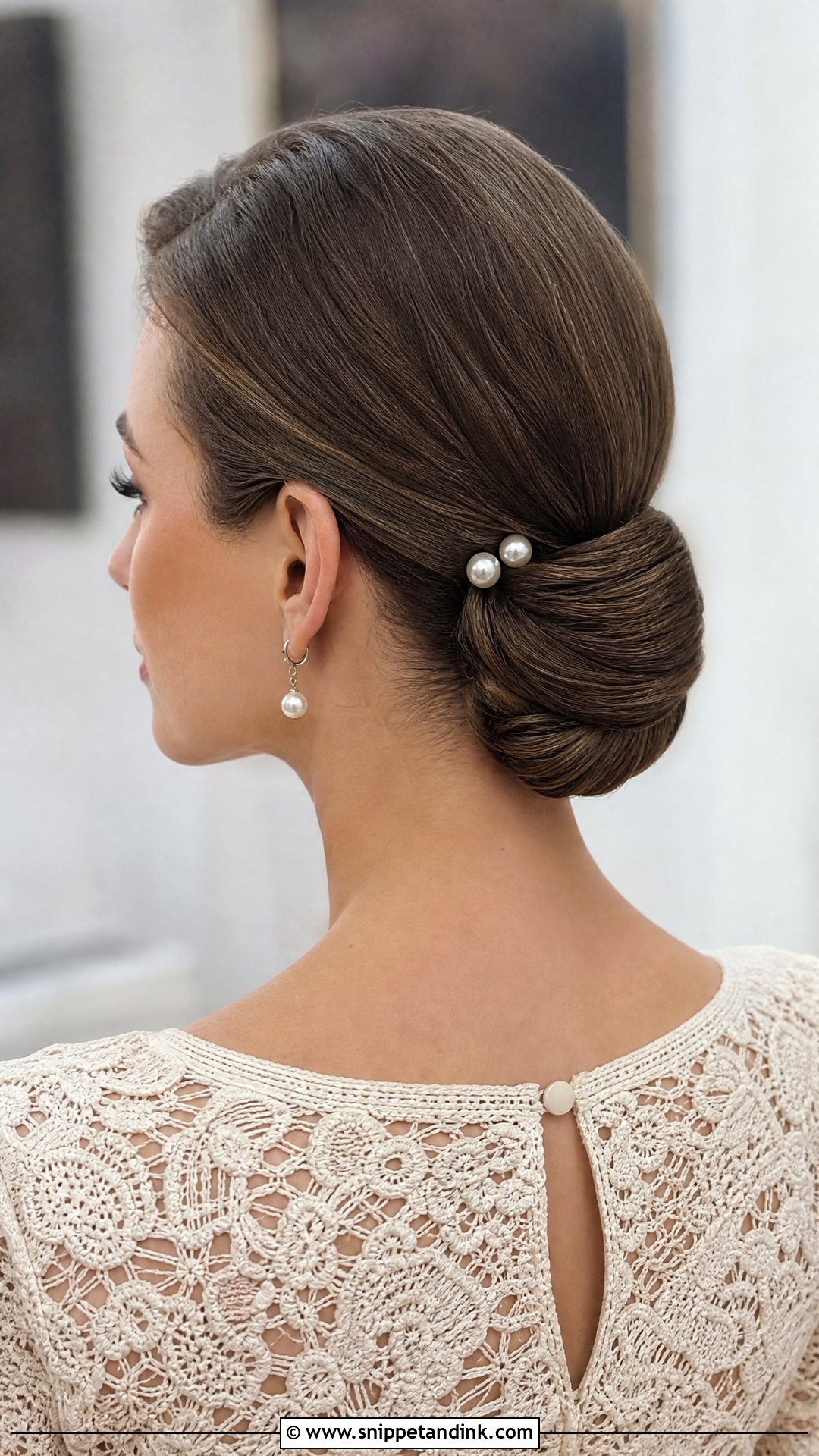 Low Chignon Wedding Guest Hair - Snippet and Ink - 20 Simple Hair Do for Wedding Guest Ideas