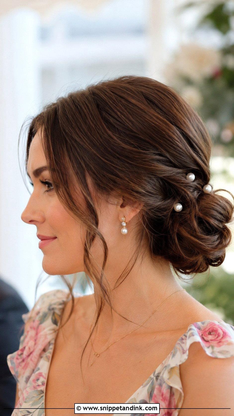 Low Chignon Wedding Guest Hairstyle - Snippet and Ink - 15 Summer Hairstyles for Wedding Guest