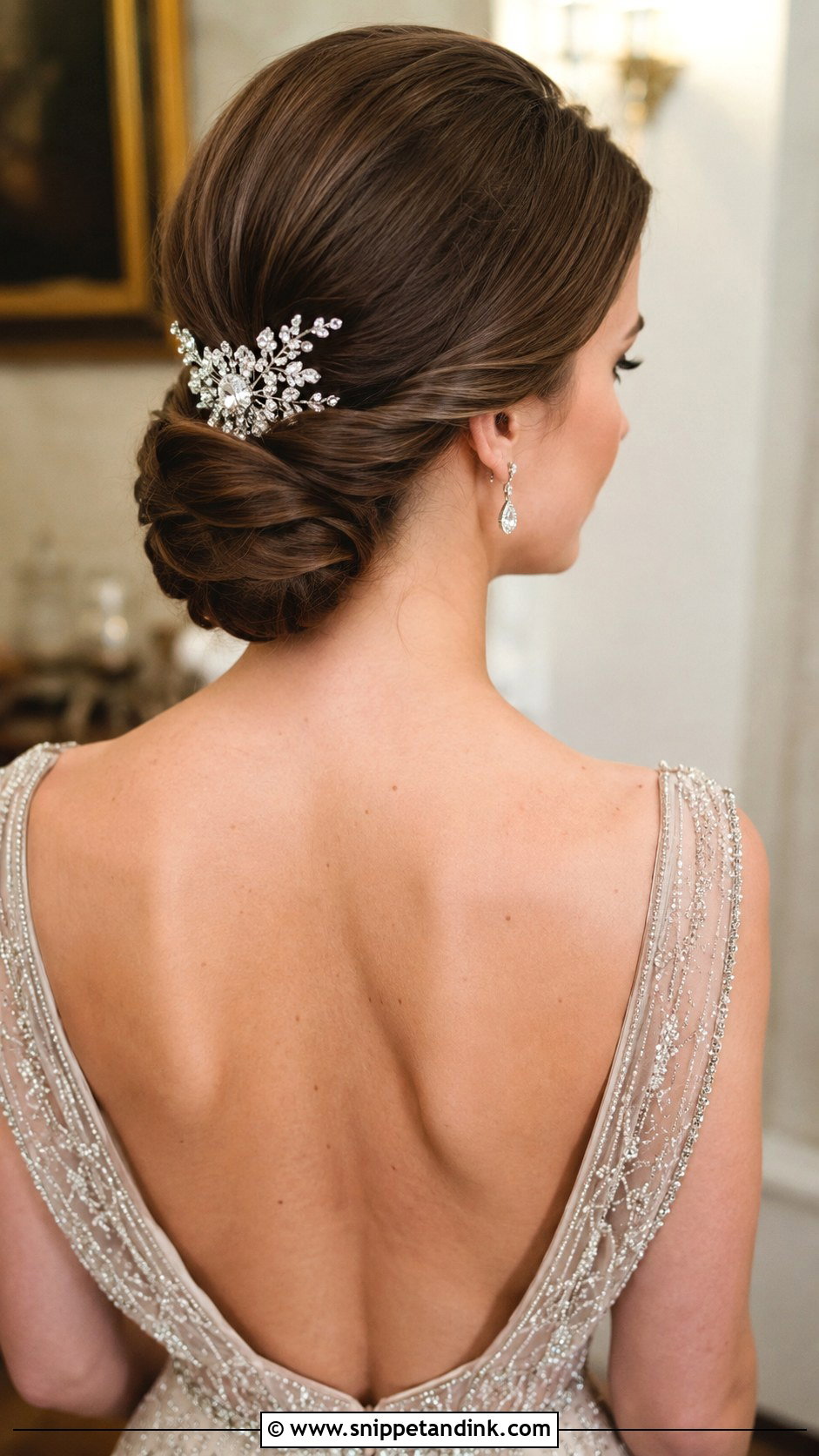 Low Chignon Wedding Hairstyle - Snippet and Ink - 20 Cute Hairstyles for a Wedding