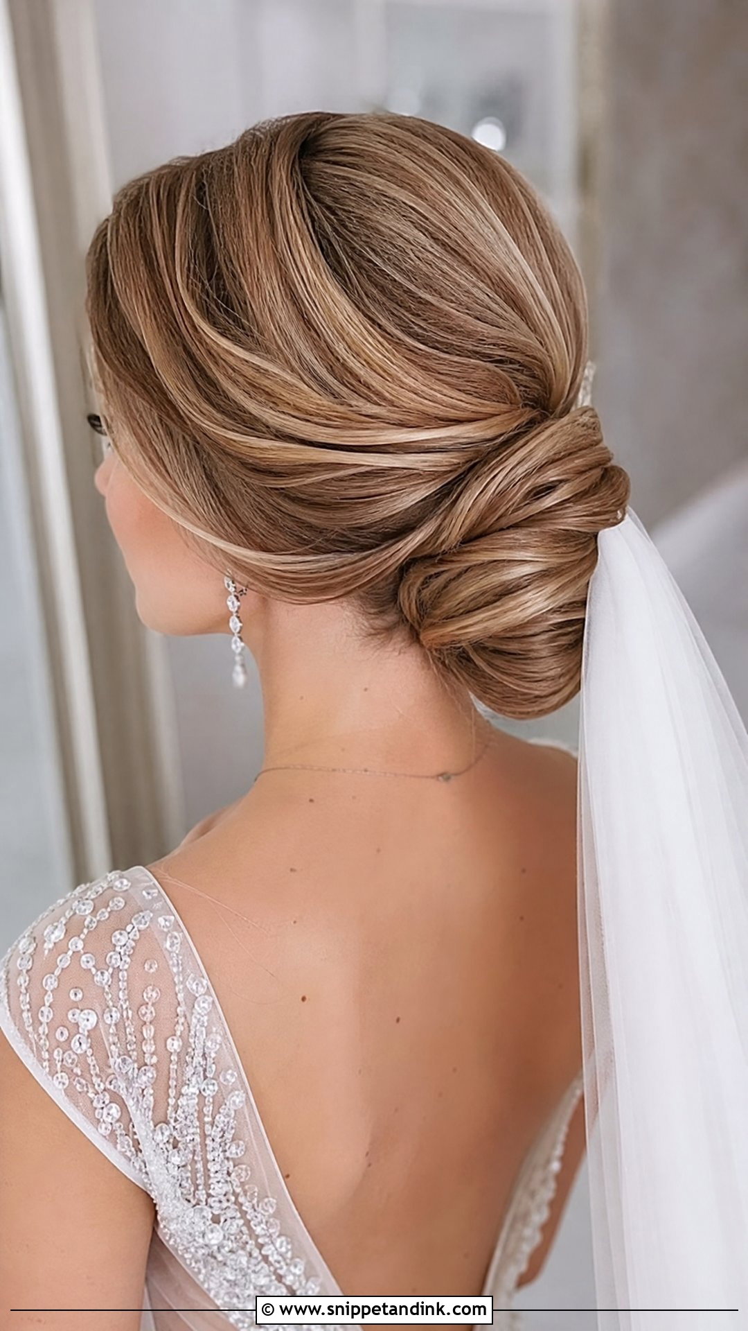 Low Chignon Wedding Hairstyle - Snippet and Ink - 20 Hairstyle for Wedding Party Ideas