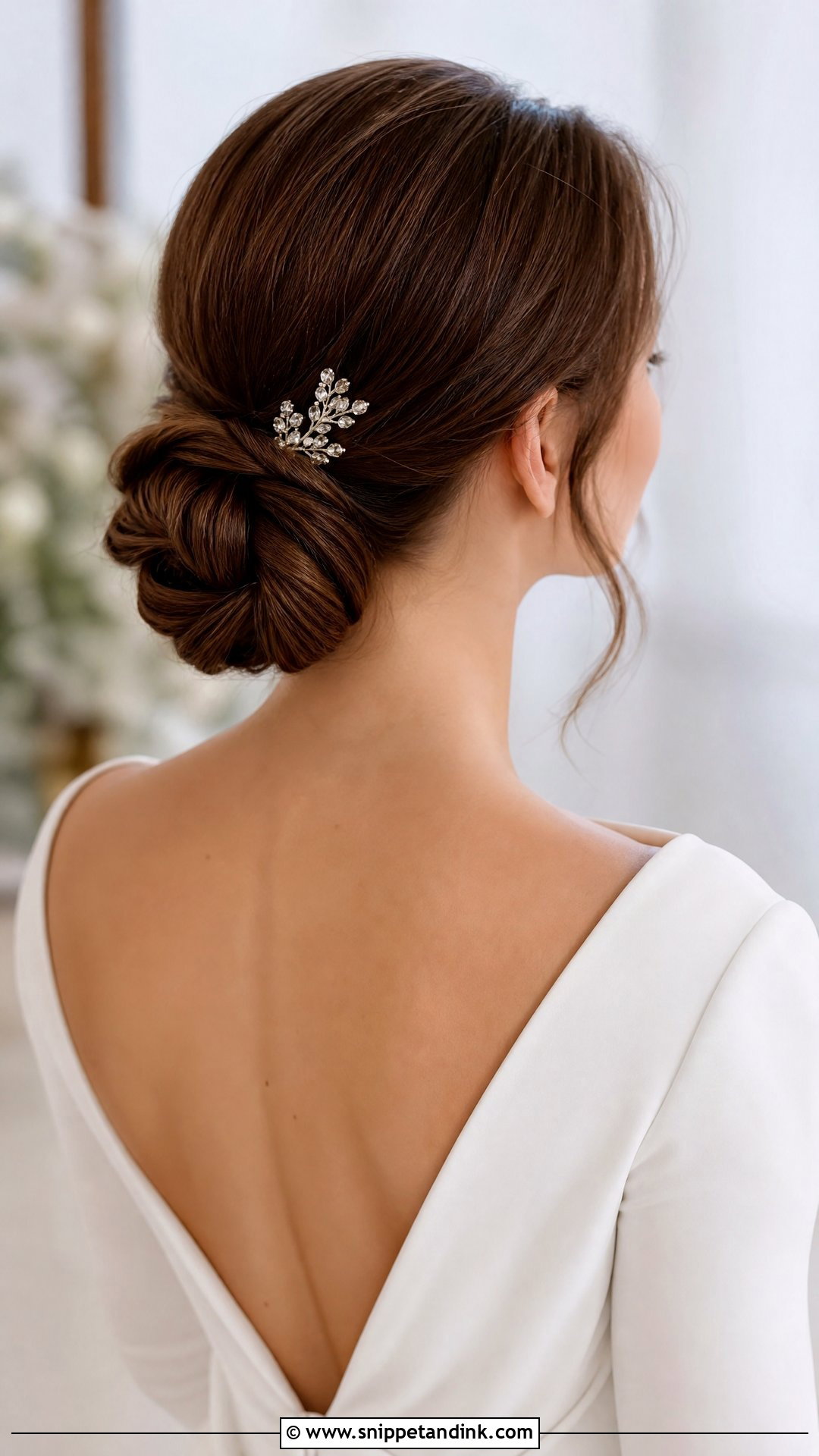 Low Chignon Wedding Hairstyle - Snippet and Ink - 20 New Hairstyle for Wedding Ideas