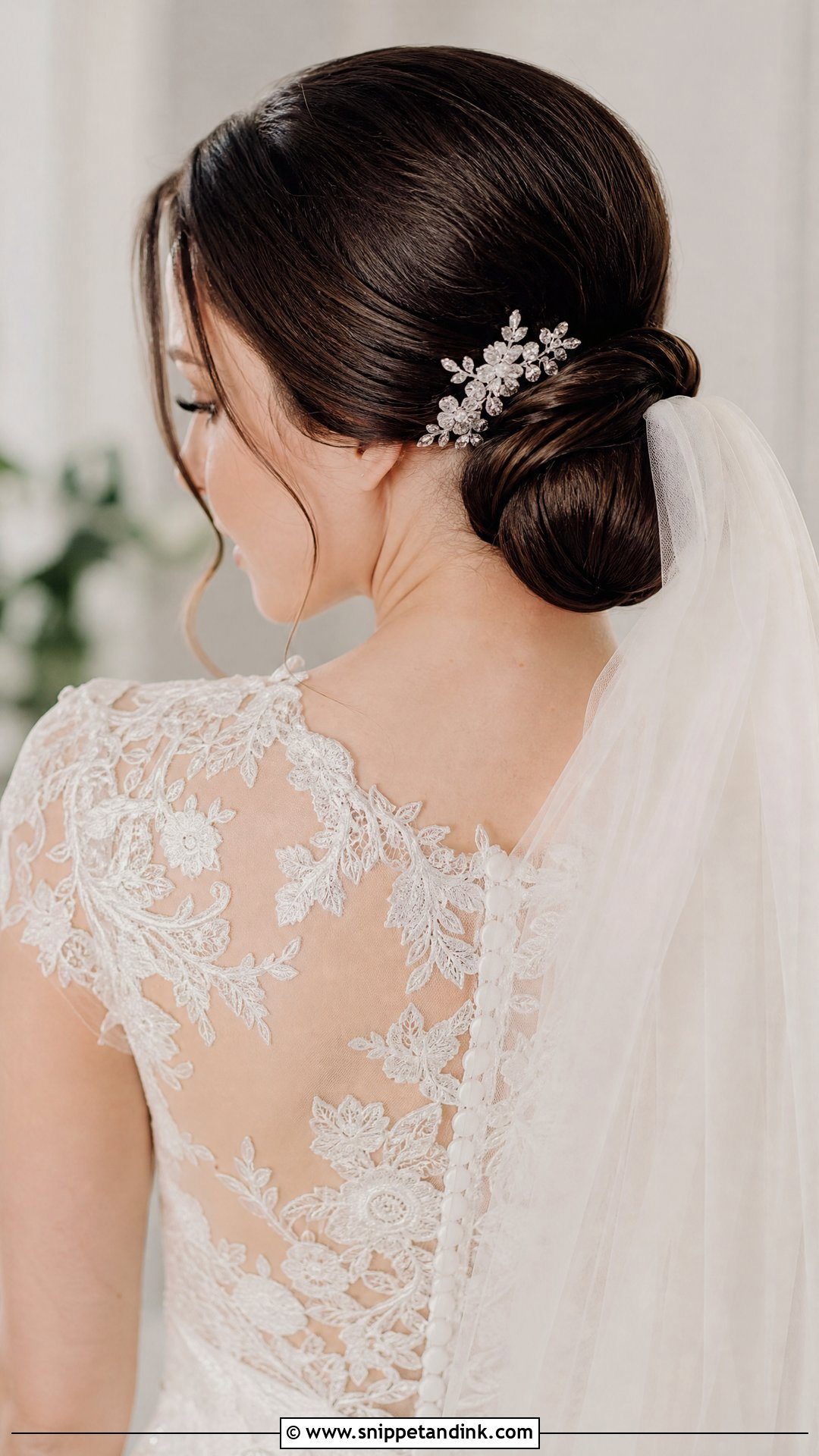 Low Chignon Wedding Hairstyle - Snippet and Ink - 20 Style Hair for Wedding Ideas