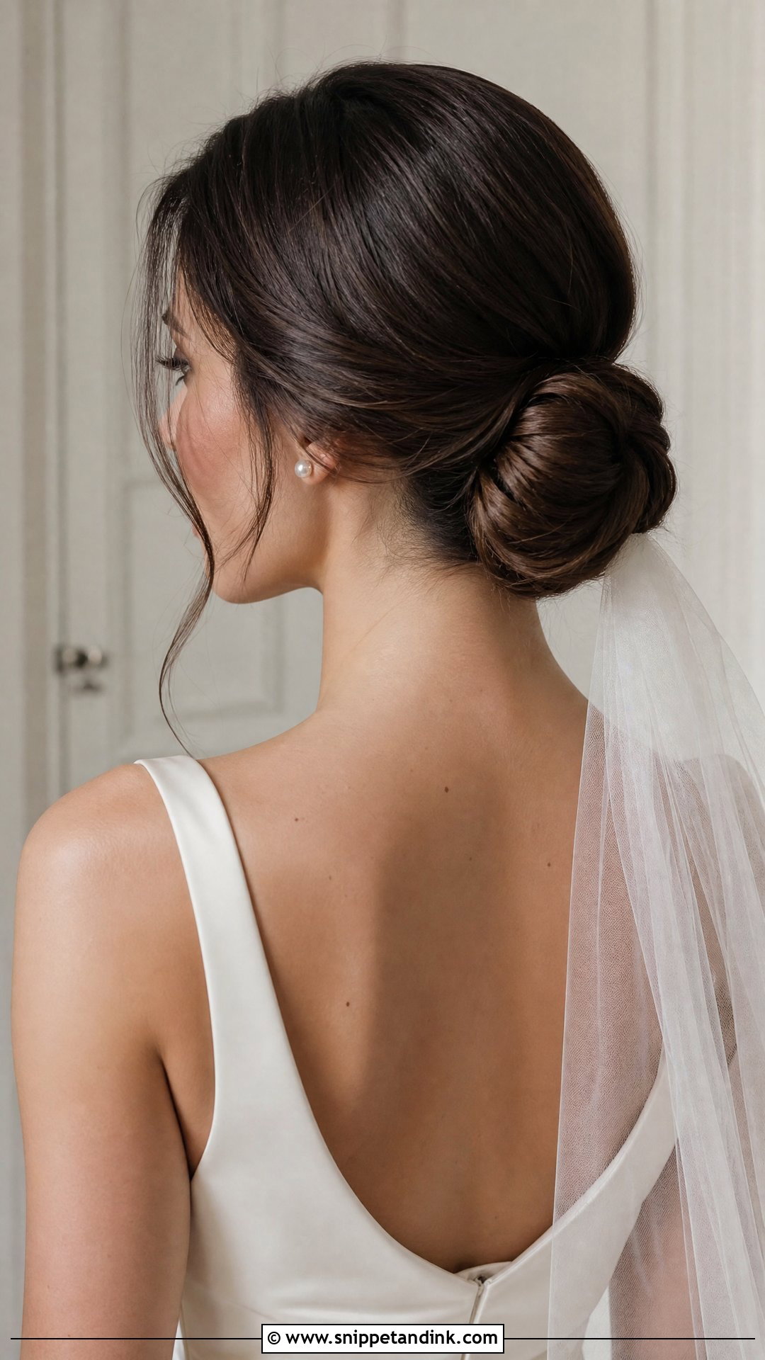 Low Chignon Wedding Hairstyle - Snippet and Ink - 20 Western Bride Hairstyles