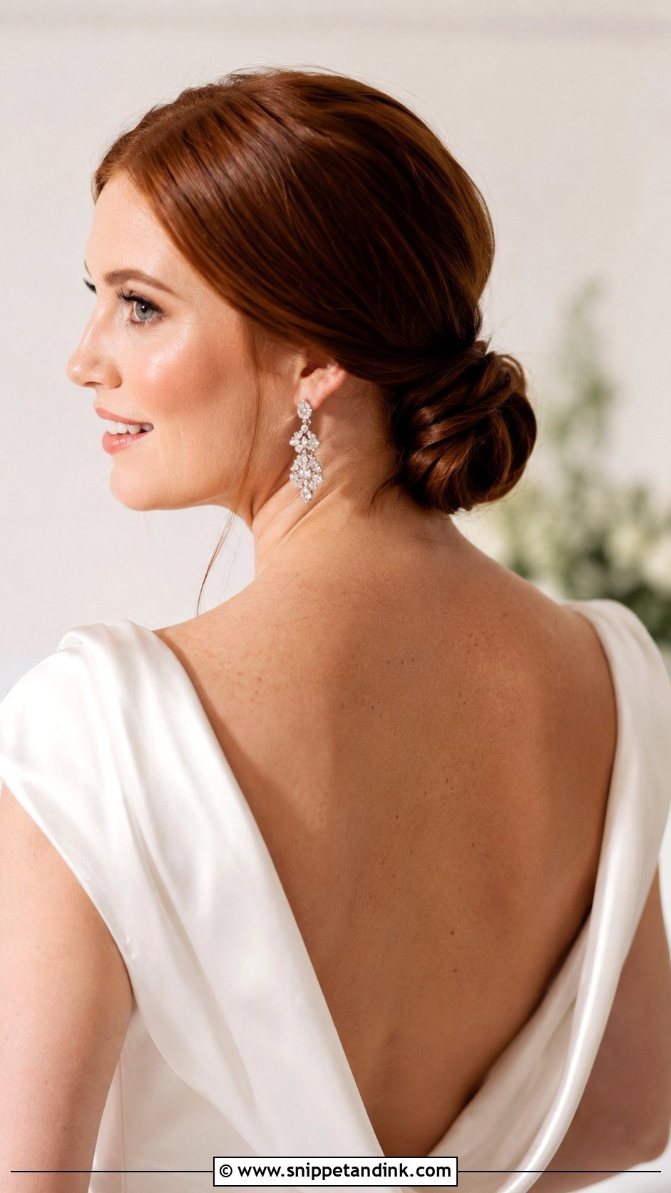 Low Chignon Wedding Hairstyle - Snippet and Ink - 35 Hairstyle for Wedding Ideas