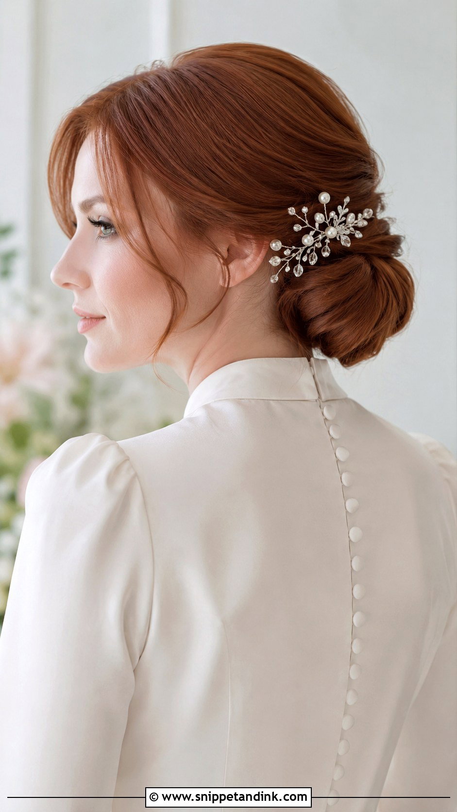 Low Chignon Wedding Hairstyle - Snippet and Ink - 15 Unique Hairstyles for Wedding