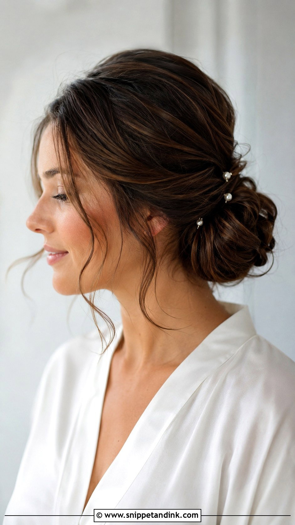 Low Chignon Wedding Hairstyle - Snippet and Ink - 15 Wedding Hairstyles At Home