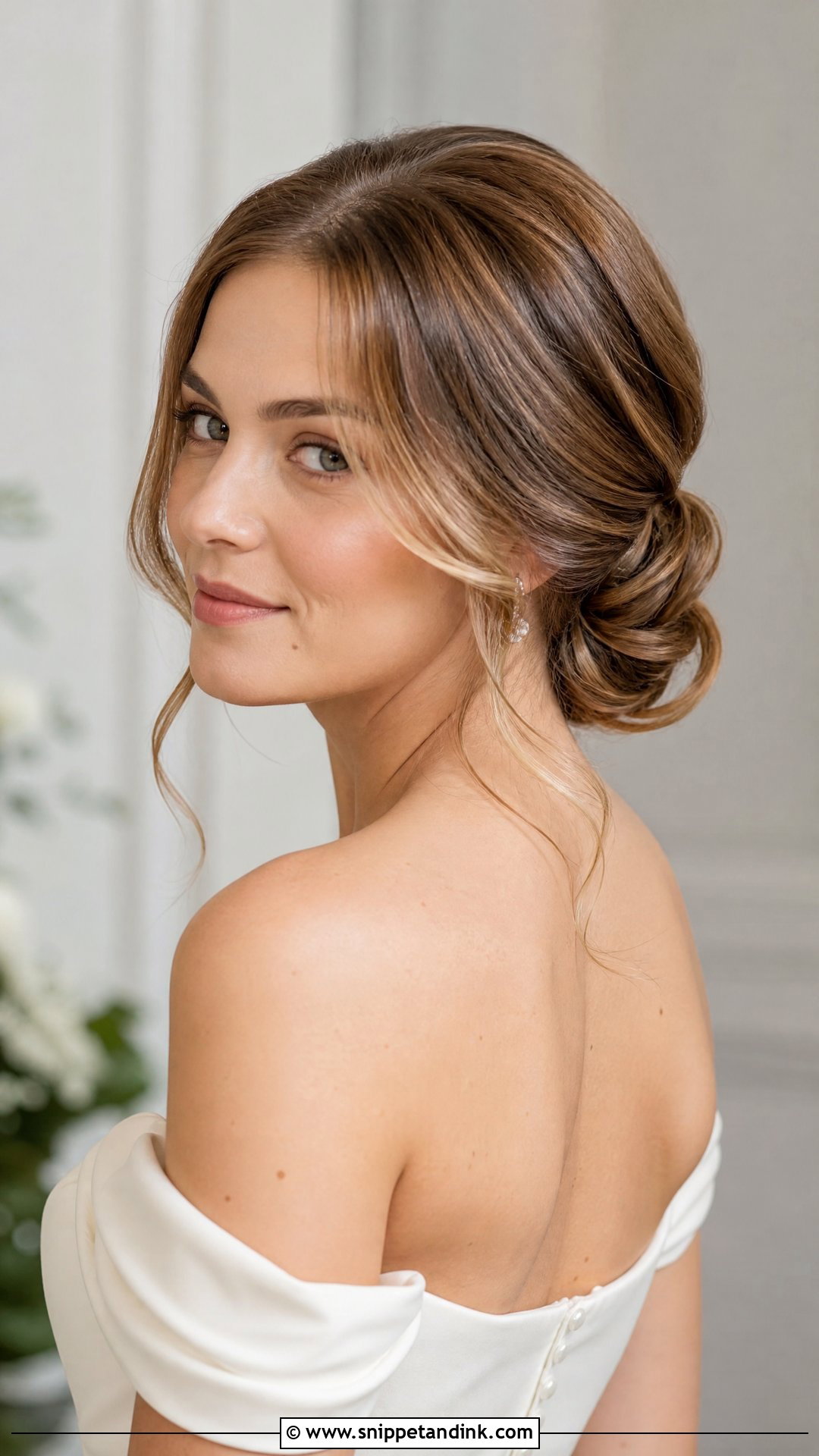 Low Chignon Wedding Updo - Snippet and Ink - 20 Elegant Wedding Updos for Long Hair