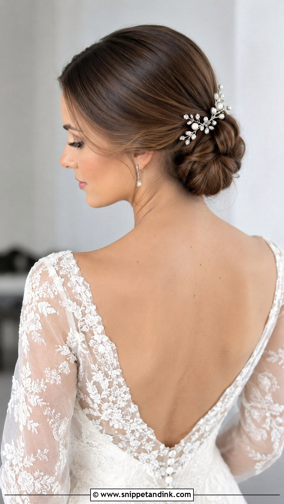Low Chignon Wedding Updo - Snippet and Ink - 20 Wedding Updo Tutorial Ideas
