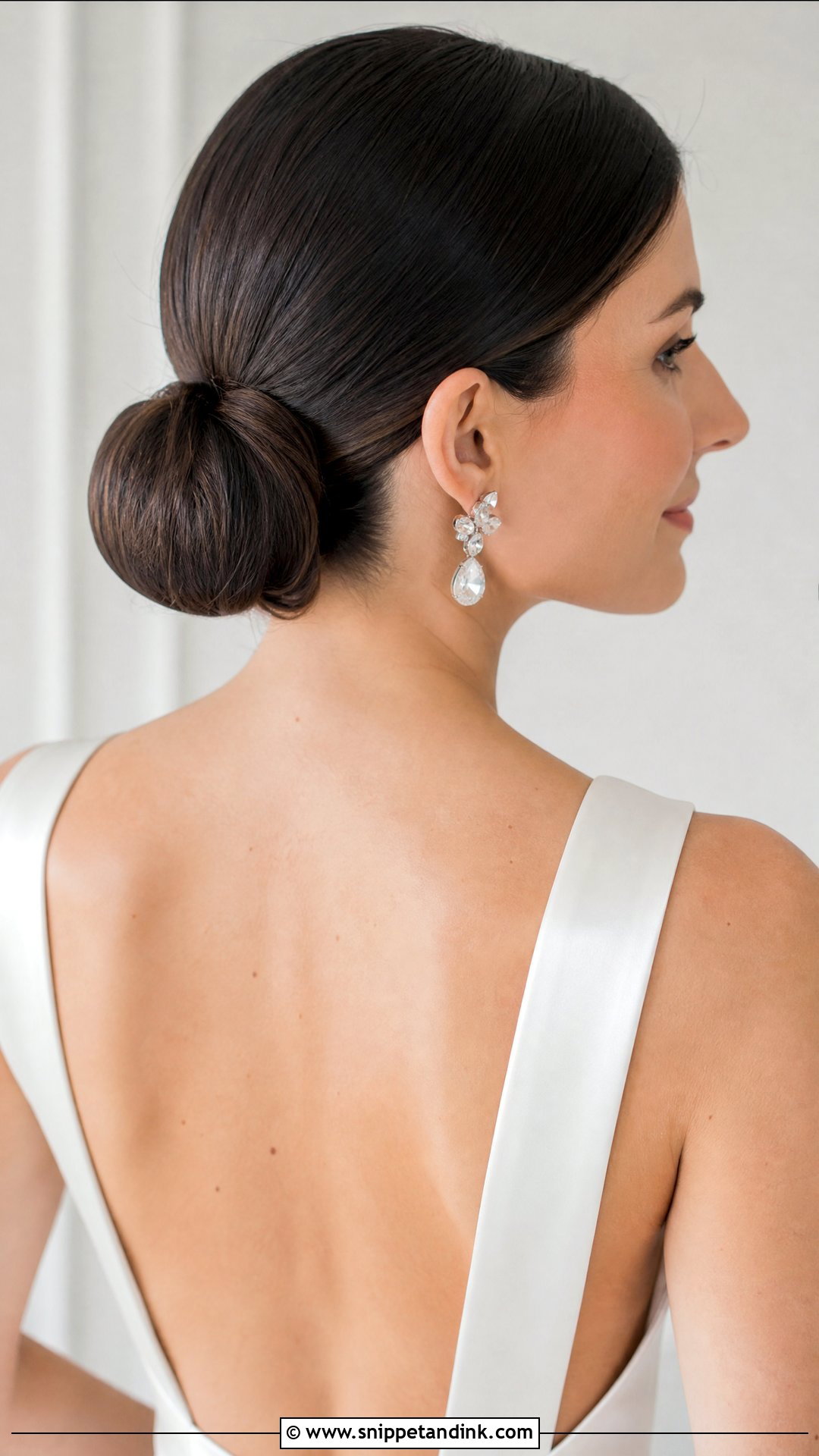 Low Chignon Wedding Updo - Snippet and Ink - 25 Long Hair Bridal Hairstyles